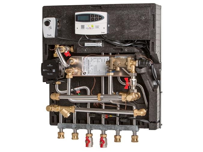 Gemina Termix VMTD-2 opbl. incl. UPM3, ECL*, fuldisolering excl. kabinet med TPV ventil. Fr.Havn-Sæby model