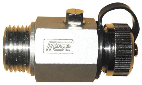 FRESE Bundhane 1/2 DN15 nippel/nippel med slutmuffe ss rustfri | VVS Artiklar - Ventiler - Stoppventil | GameStuff