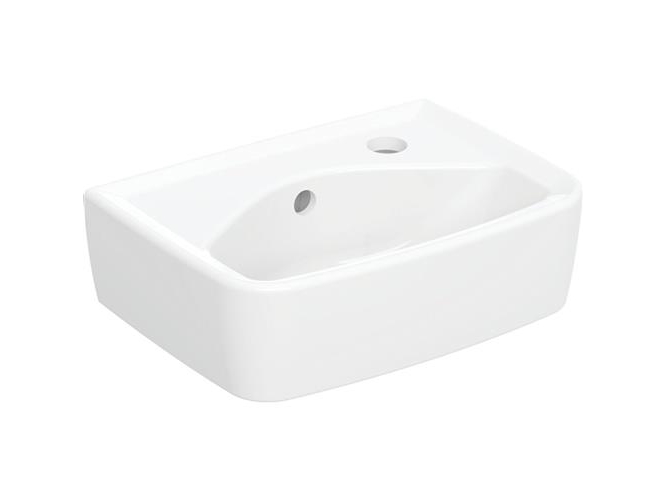 Håndvask Bastia 35Cm Firkant M/H.H+O.Løb