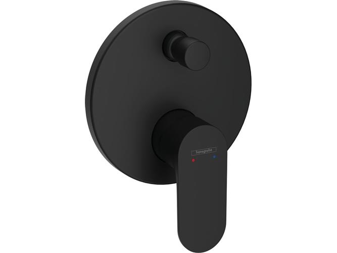 Badkar/duscharm rebis s t/inbyggd matt svart | VVS Artiklar - Badrum - Badkarsblandare | GameStuff