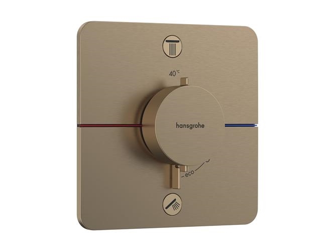 Termostat indb Select Q 2/udtag b/bronze