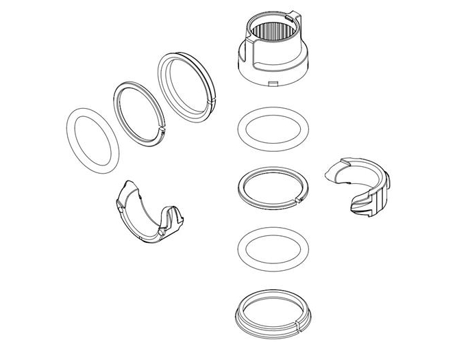 Reparationssats för slitdelar till tappkran och utloppshuvud | VVS Artiklar - Badrum - Tillbehör för toalett | GameStuff