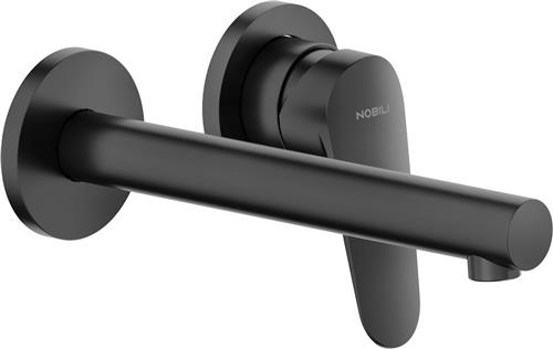 Tvättställsblandare Upcity t/vägg 1gr matt svart | VVS Artiklar - Badrum - Tvättställsblandare | GameStuff