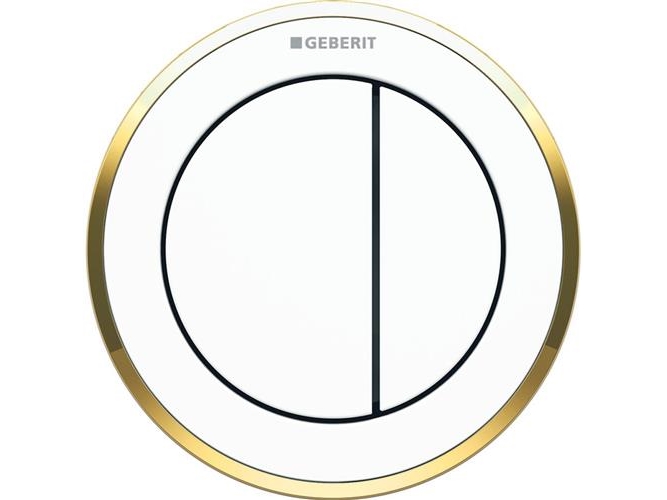 Bälte 2-flush vit/guldfärgad vägg Omega10 | VVS Artiklar - Badrum - Tillbehör för toalett | GameStuff