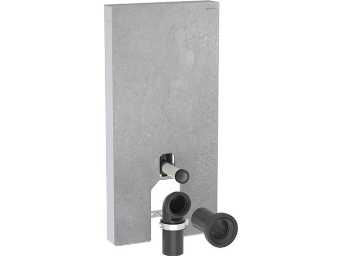 Geberit Monolith Plus cisterne til back-to-wall toilet, 101 cm, betonlook