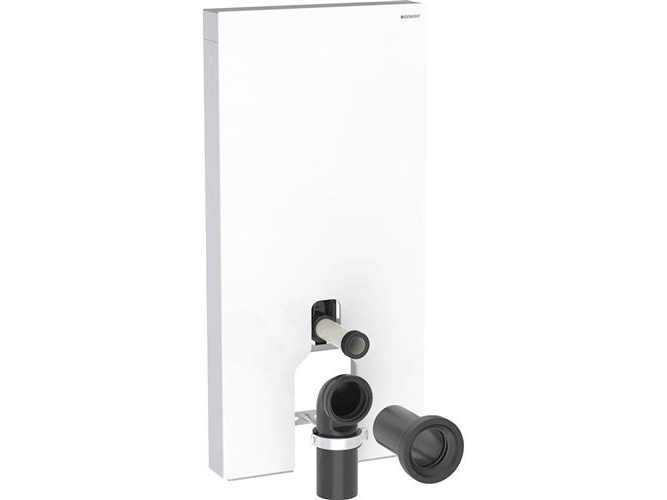 Geberit Monolith Plus cisterne til back-to-wall toilet, 101 cm, hvidt glas