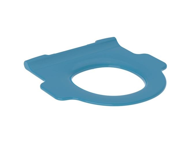 Børnesæde Bambini havblå u/låg m/støtte | VVS Artiklar - Badrum - Toalettsitsar | GameStuff