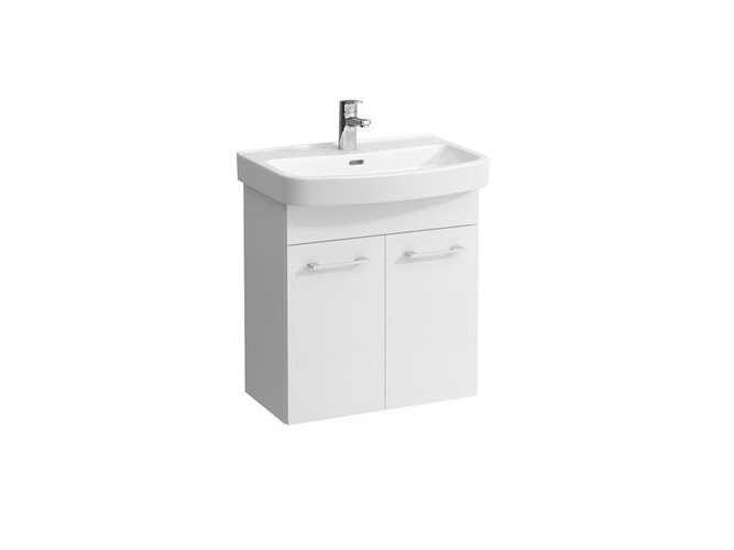 Laufen Kompas N Hvid Møbelpakke Med To Stk. Låger Samt Håndvask. Mål: Bredde 600 Mm Højde 675 Mm Dybde 420 Mm