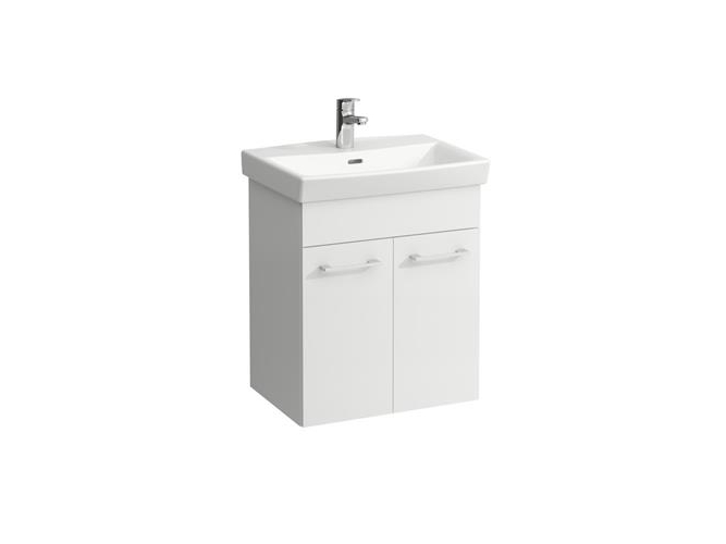Laufen Pro N Hvid Møbelpakke Med To Stk. Låger Samt Håndvask. Mål: Bredde 560 Mm Højde 670 Mm Dybde 420 Mm