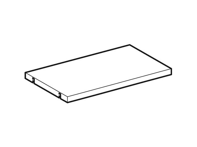 Hylde T/Underskab T/Håndvask B=40Cm Grå