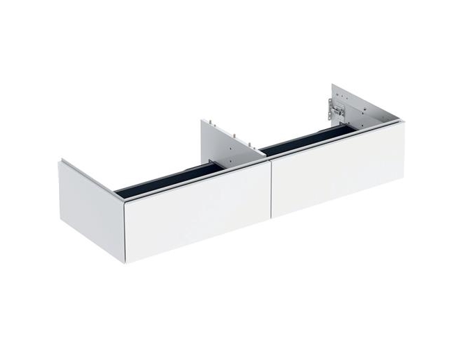 Underskåp ONE 2 lådor 133,2x26,6x47 vit | VVS Artiklar - Badrum - Badrumsmöbler | GameStuff