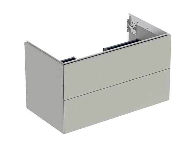 Bänkskåp ONE 2 lådor 88,8x50,4x47 greige | VVS Artiklar - Badrum - Badrumsmöbler | GameStuff