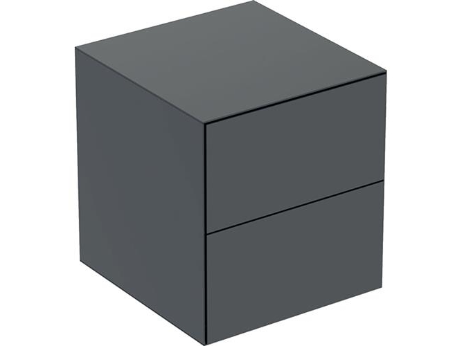 Seitenschrank One 2 Schubladen 45X49,2X47 Matt Schwarz