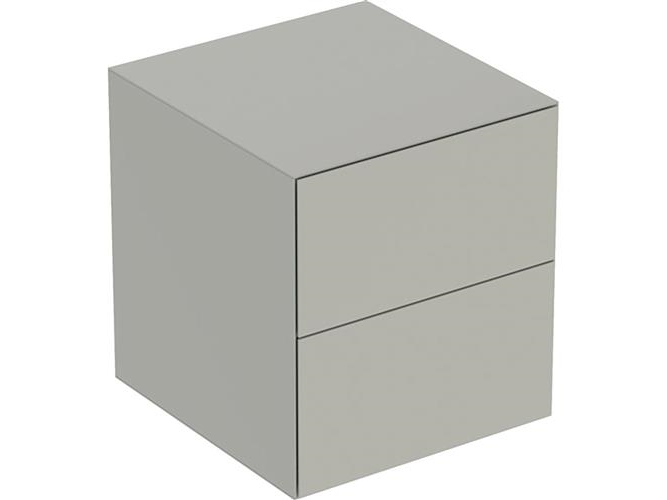 Sidoskåp ONE 2 lådor 45x49.2x47 greige | VVS Artiklar - Badrum - Badrumsmöbler | GameStuff