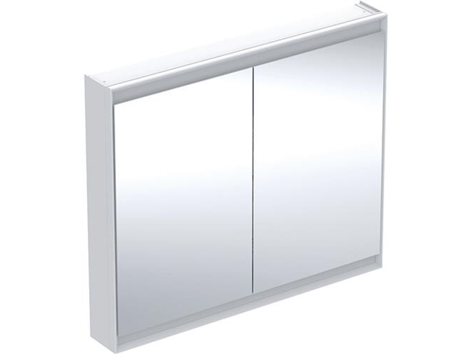 Peilikaappi ONE 2 matala 90x105x15 valkoinen