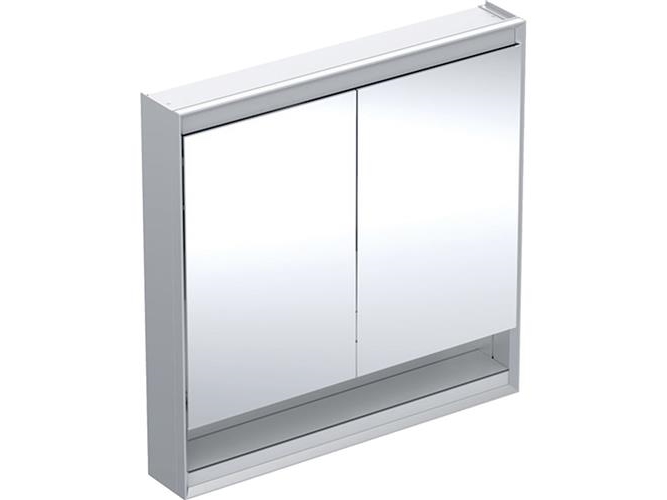 Spegelskåp ONE 2 lock/hylla 90x90x15 alu | VVS Artiklar - Badrum - Speglar | GameStuff