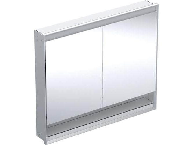 Spegelskåp ONE inbyggt hyllplan 90x105x15 aluminium | VVS Artiklar - Badrum - Speglar | GameStuff