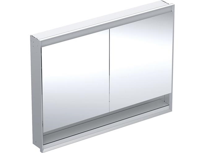 Peilikaappi ONE sisäänrakennettu hylly 90x120x15 alumiini