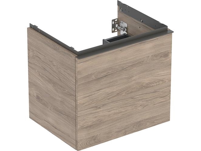 Geberit Acanto underskab, 59,2x47,5 cm, nøddetræ