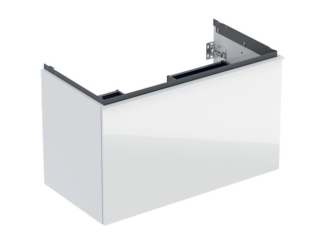 Underskåp Acanto 1+1 låda 90cm vit/glas | VVS Artiklar - Badrum - Badrumsmöbler | GameStuff