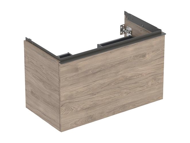 Underskåp Acanto 1+1 låda 90cm valnöt | VVS Artiklar - Badrum - Badrumsmöbler | GameStuff