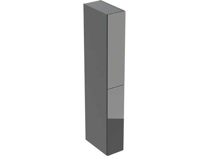 Geberit Acanto højskab, 24x180 cm, grå glas