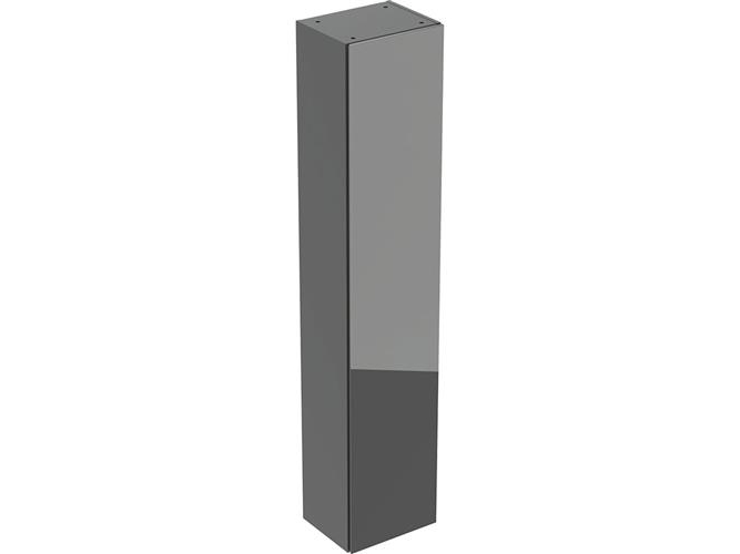 Geberit Acanto højskab, 36x180 cm, grå glas