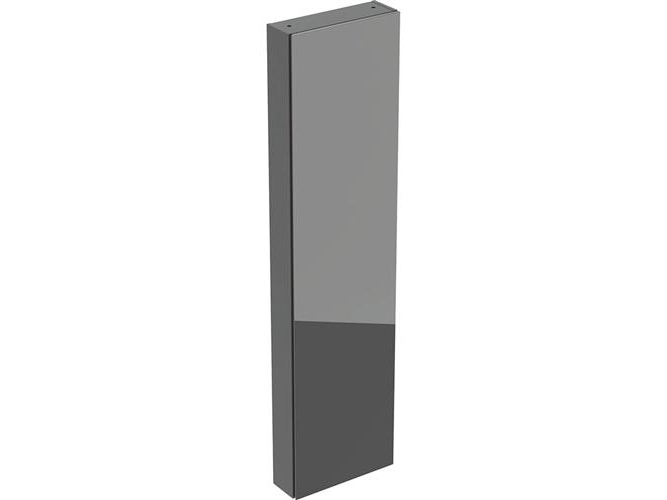 Geberit Acanto højskab, 45x180 cm, grå glas