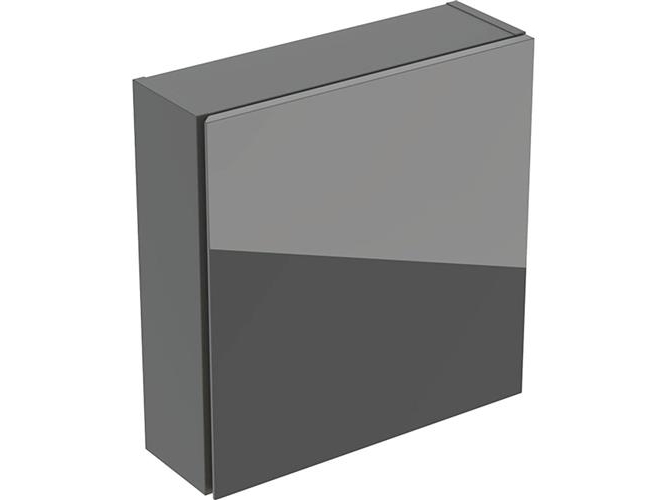 Overskab 1 Låge 46X46,7Cm Lava/Glas
