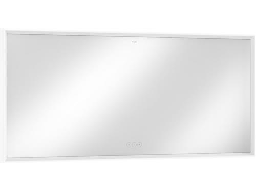 Hansgrohe Xarita E spejl med lys, dæmpbar, touch, 160,6x70,6 cm, mat hvid