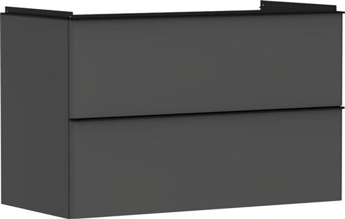 Underskåp Xelu Q 980x475 mm 2 lådor grå | VVS Artiklar - Badrum - Badrumsmöbler | GameStuff