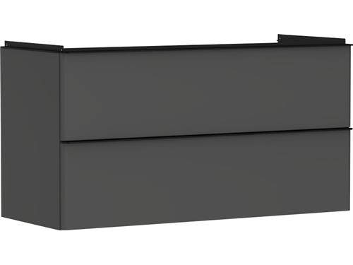 Alakaappi Xelu Q 1180x475mm 2 laatikkoa harmaa