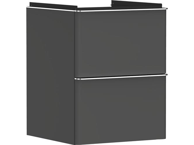 Underskab XeluQ 2skuf 480x475 grå/krom | VVS Artiklar - Badrum - Badrumsmöbler | GameStuff