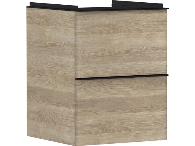 HANSGROHE Xelu Q vaskeskab 480x475x605mm 2skuffer MDF naturlig e