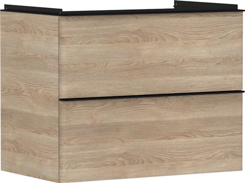 Underskåp XeluQ 2 lådor 780x475 ek/svart | VVS Artiklar - Badrum - Badrumsmöbler | GameStuff