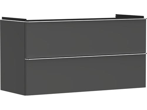 Underskab XeluQ 2skuf 1180x475 grå/krom | VVS Artiklar - Badrum - Badrumsmöbler | GameStuff