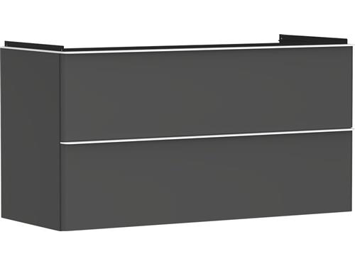 Underskab XeluQ 2skuf 1180x475 grå/hvid | VVS Artiklar - Badrum - Badrumsmöbler | GameStuff