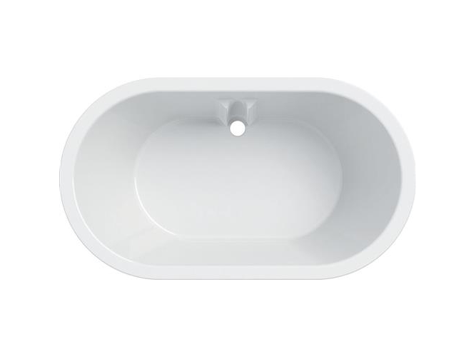 Badekar Bambini ovalt hvid 80L