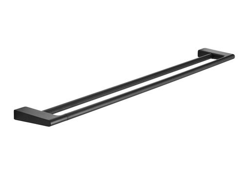 Handdukshängare dubbel 810 mm matt svart | VVS Artiklar - Badrum - Badrum tillbehör | GameStuff