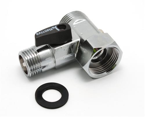 Broen Ballofix® TEE kugleventil DB afspærringsventil 1/2 x 3/4 | VVS Artiklar - Ventiler - Kulventiler | GameStuff