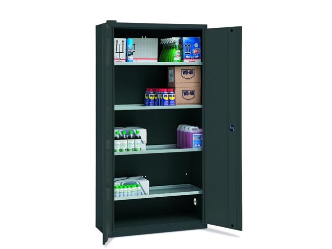 Kemikalieskab KS-1 m/4 hylder grå