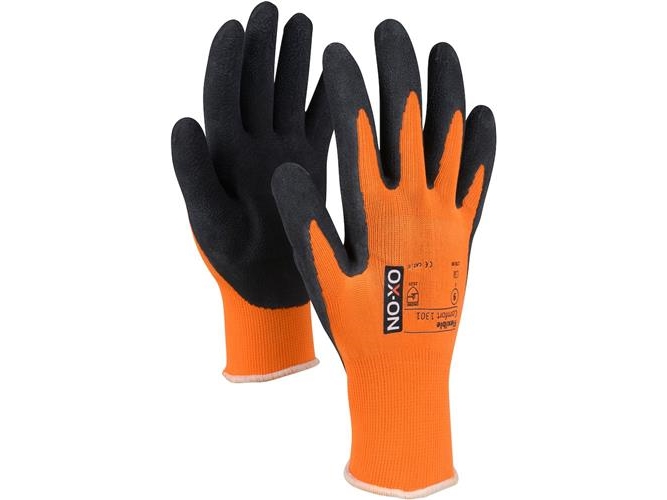 Arbejdshandske Comfort 1301 sort/oran 8 | Kläder & Säkerhet - Handskar - Arbetshandskar | GameStuff