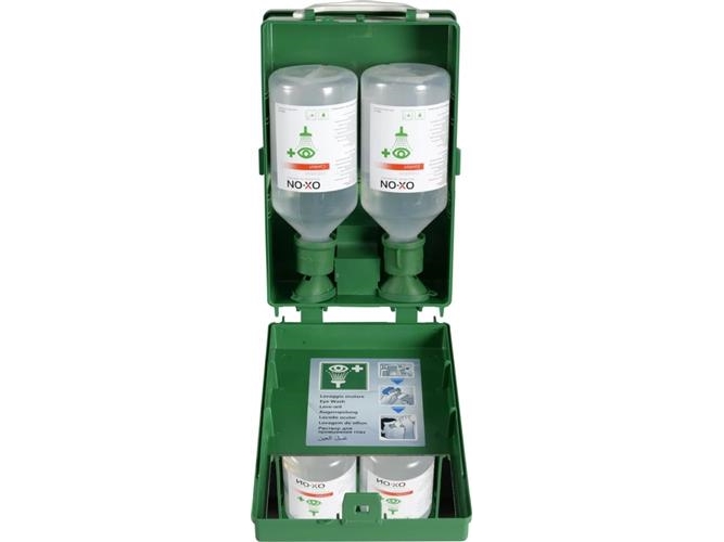 Øjenskylstation m/2 500 ml flasker | Kläder & Säkerhet - Säkerhetsutrustning - Första hjälpen | GameStuff