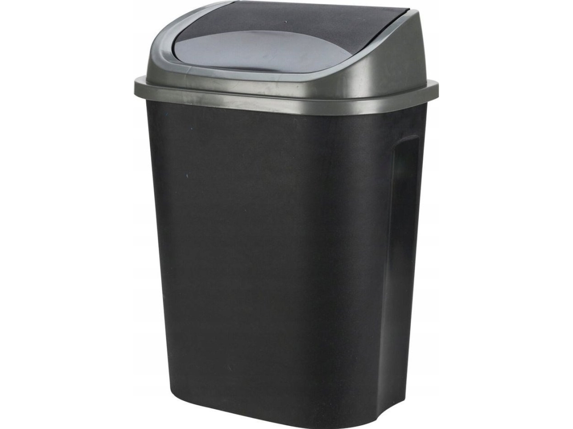 Papirkurv I Plast, Sort, 25 L