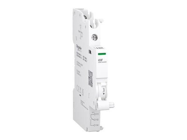 Schneider Electric Acti9 Signalkontakt Iof 1Oc 2Ma Bis 100Ma Für Ic60 Doppelter Schraubklemmsockel, 24...230V Ac &Amp 24...220V Dc