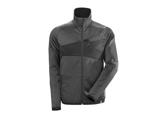 Jacke, Mascot Accelerate, L, Dunkles Anthrazit, Polyester/Elastolefin, Fleece