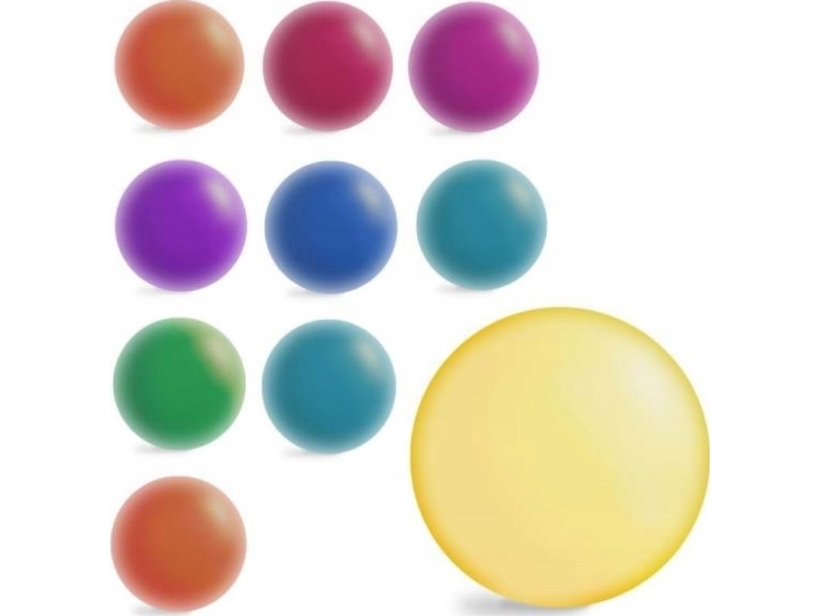 Pearl rubber ball 23cm JumPoPo JPP13 p10, mix price per 1 piece