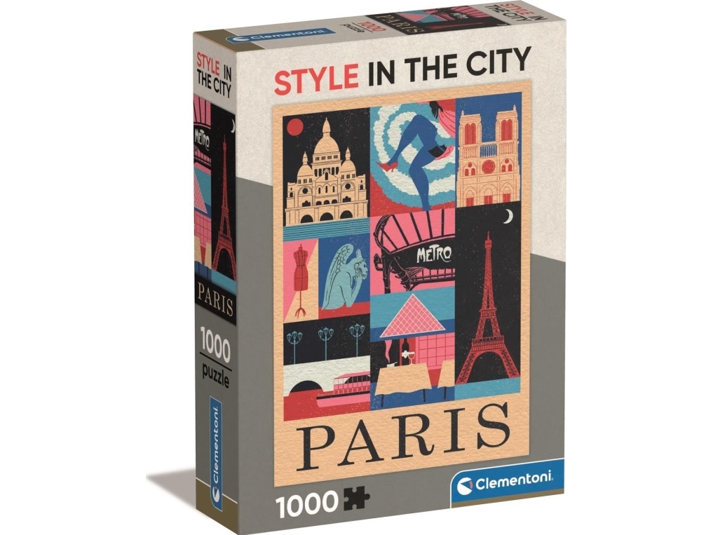 Puslespil Hqc Style In The City - Paris, 1000 Brikker
