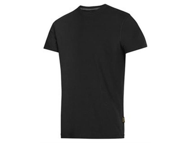 Snickers T Shirt Xl Sort Classic 100 Bomuld 2502