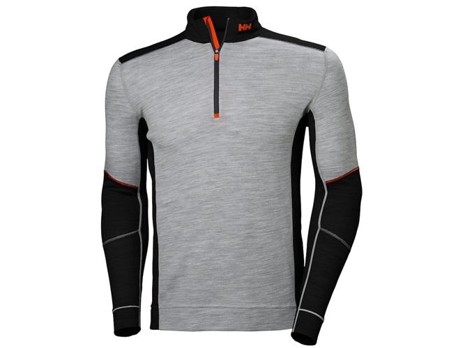 T-shirt Lifa 75107 l/æ lyn sort/grå 3XL | Kläder & Säkerhet - Arbetskläder - Underkläder | GameStuff